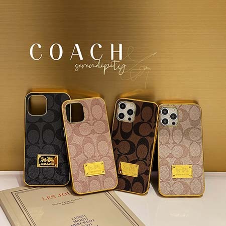 アイフォーン12/12 pro coach ロゴ付き スマホケース