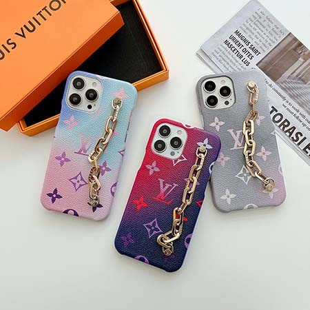 イビトンiphone14plus ケース 手首ストラップ付き