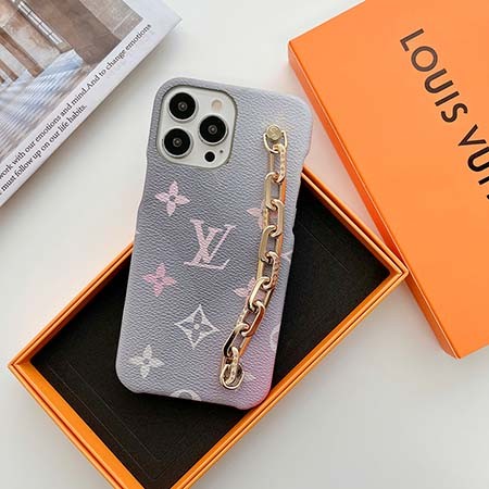 イビトンiphone14plus ケース 手首ストラップ付き