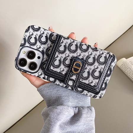 Dior カバー iPhone 14 max 背面にカード入れ付き