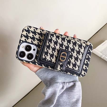 Dior カバー iPhone 14 max 背面にカード入れ付き