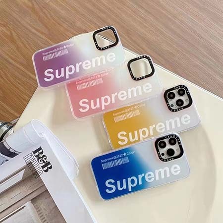 Supremeアイフォン 13 pro/13ロゴ付き携帯ケース