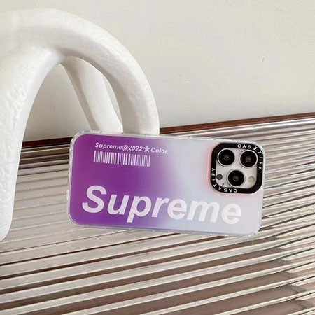 Supremeアイフォン 13 pro/13ロゴ付き携帯ケース