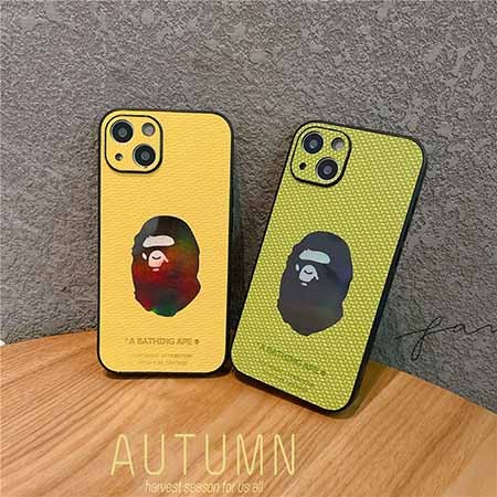 ロゴ付き iPhone 14promax A BATHING APE 保護ケース