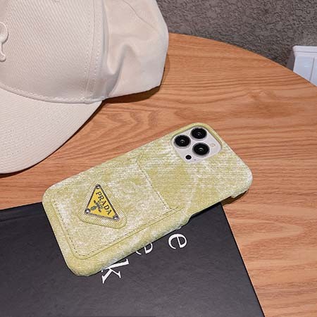 prada スマホケース アイフォン 14pro チェック柄