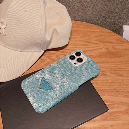 prada スマホケース アイフォン 14pro チェック柄