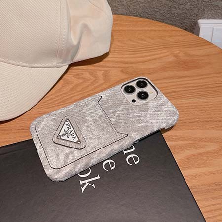 prada スマホケース アイフォン 14pro チェック柄