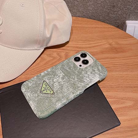prada スマホケース アイフォン 14pro チェック柄