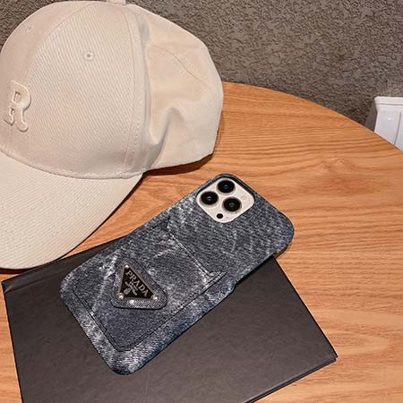 prada スマホケース アイフォン 14pro チェック柄