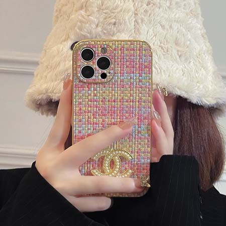 金属ロゴ付き iphone12promax/12pro カバー Chanel