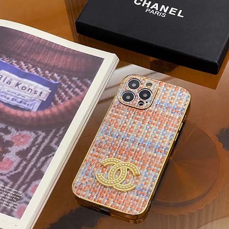 金属ロゴ付き iphone12promax/12pro カバー Chanel