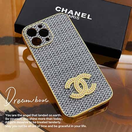 金属ロゴ付き iphone12promax/12pro カバー Chanel
