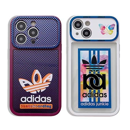 ロゴ付きAdidasスマホケースiPhone 14 pro max/14pro