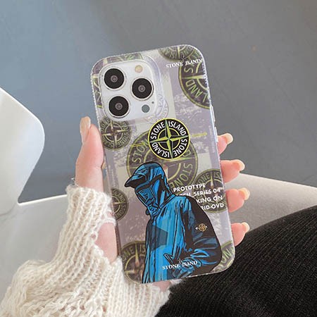 メンズ ハイブランド 携帯ケース アイフォン 15pro ストーンアイランド風