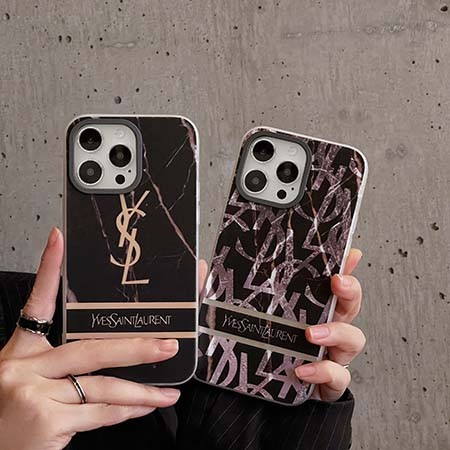 YSL iphone15  15プロ大理石 スマホケース人気