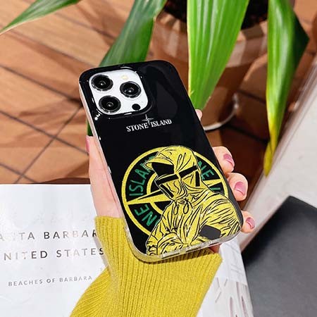 ブランド スマホケース アイフォン15プラス ストーンアイランド
