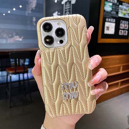 ブランド ミュウミュウ miumiu iphone14 カバー