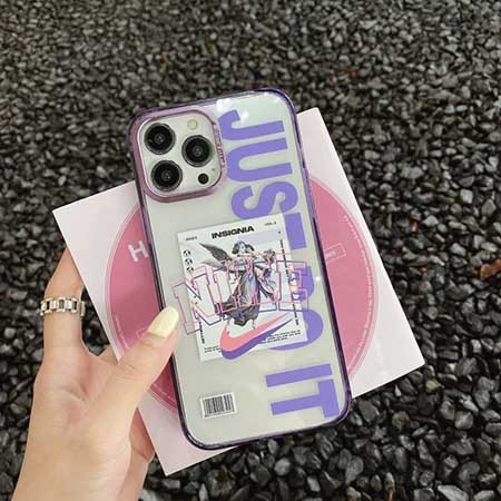 アイフォーン16pro スマホケース nike風  ブランドロゴ