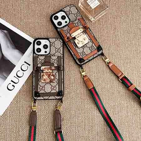 gucci iphone 15 proレザースマホケース