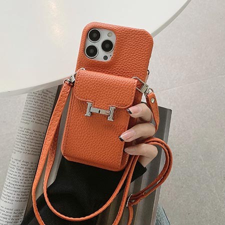 hermes 皮製 iphone15スマホケースショルダー,