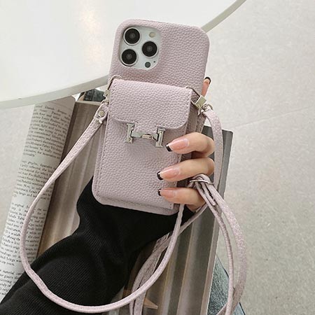 hermes 皮製 iphone15スマホケースショルダー,