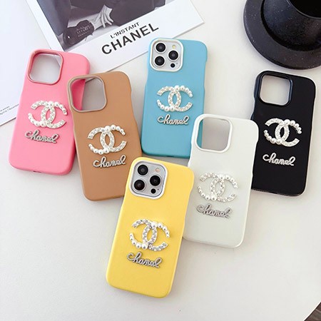 chanel シンプル風 iphone 15pro max カバー