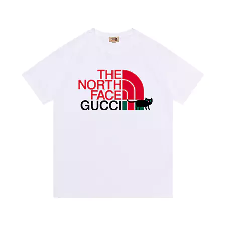 グッチ x ザ・ノースフェイス ロゴコットンTシャツ