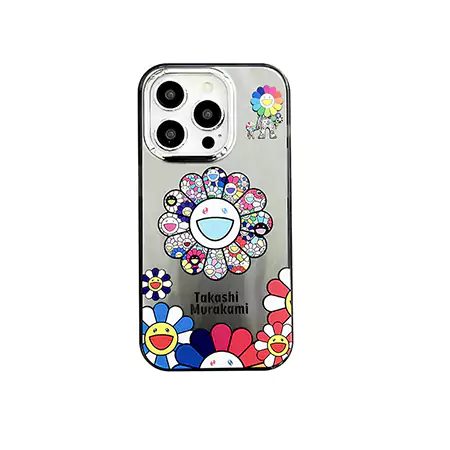 iphone17ハイブランド スマホケース アイホン 15 plus murakami sunflower カイカイキキ 