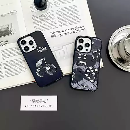 iphone17ステューシー風 アイホン 16 スマホケース  メンズ
