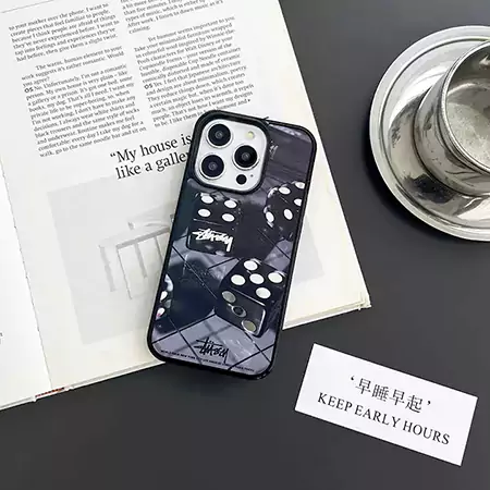 iphone17ステューシー風 アイホン 16 スマホケース  メンズ
