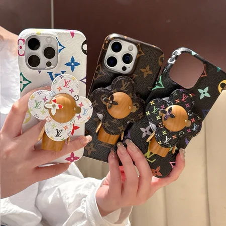 ルイビトン iphone16/16promaxケース マグネット式スタンド付き