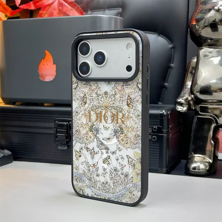 アイホンiphone17plus ケース ディオール  猫柄