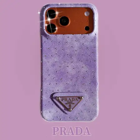 アイフォーン17plus 携帯ケース プラダ prada   デニム生地