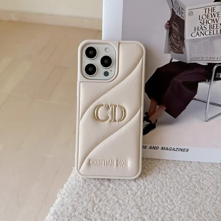 iphone173D立体パターン dior風 アイフォーン 16pro max スマホケース 