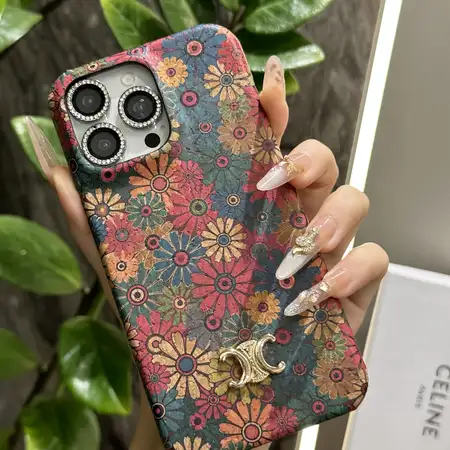 ハイブランド スマホケース iphone14 セリーヌ風