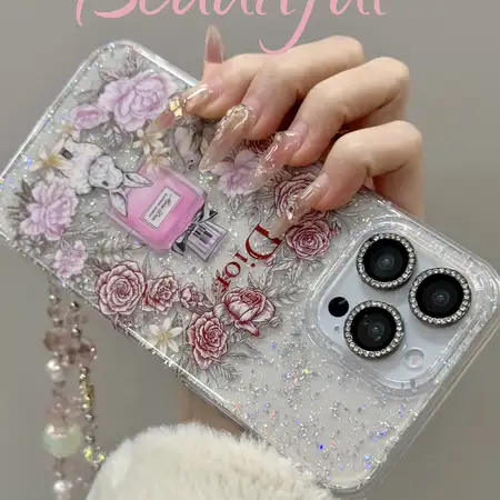 dior風 iphone16 proMax 刺繍