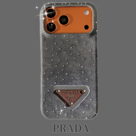 アイフォーン17plus 携帯ケース プラダ prada   デニム生地