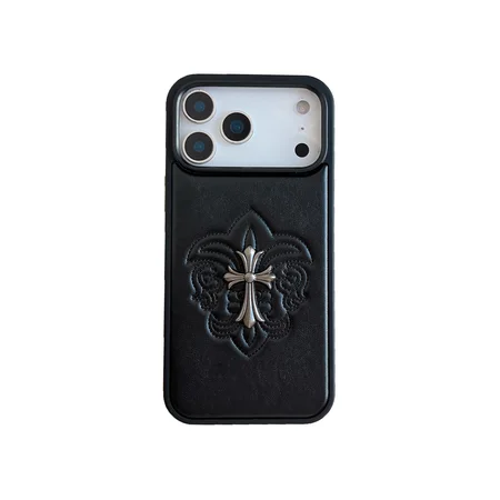ガラス アイフォーン17 クロームハーツ chrome hearts スマホケース