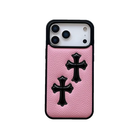 ハイブランド ケース アイフォーン17 chrome hearts 本革