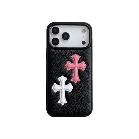 ハイブランド ケース アイフォーン17 chrome hearts 本革