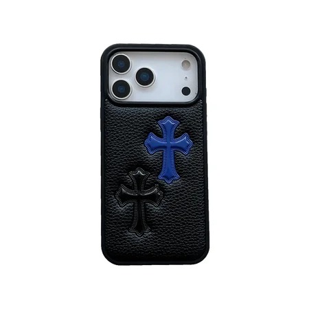 ハイブランド ケース アイフォーン17 chrome hearts 本革