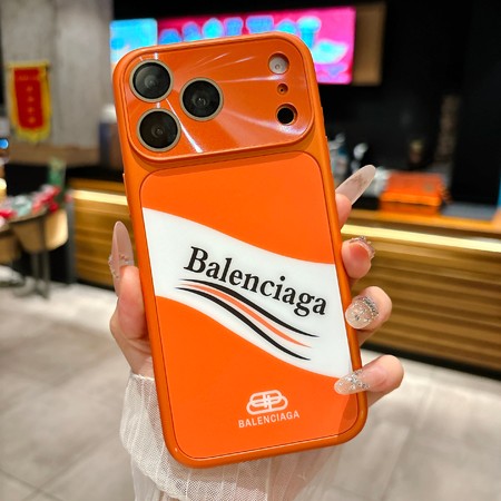 バレンシアガ風 iphone17plus スマホケース 