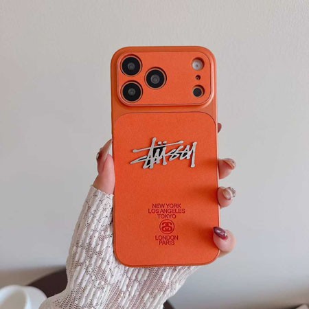 ピンク ギャラクシーS26 Plus stussy 携帯ケース 