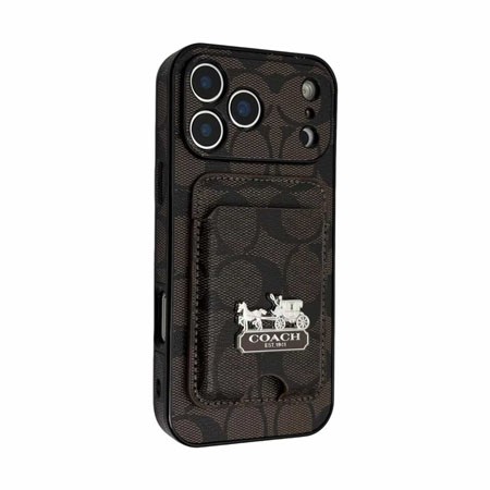 ハイブランド coach アイフォーン17promax カバー