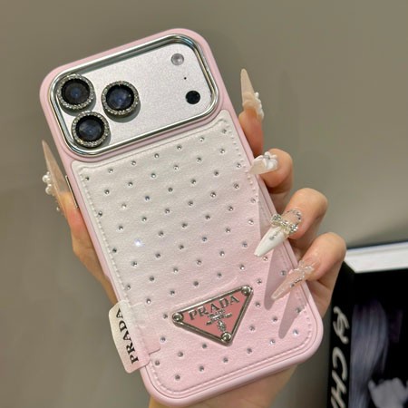 プラダ風 iphoneiphone17プラス カバー 