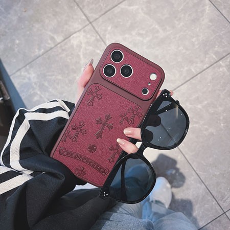 アイフォンiphone18 chrome hearts風 カバー 