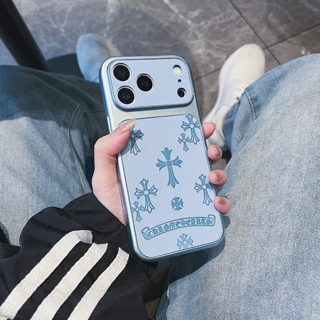 アイフォンiphone18 chrome hearts風 カバー