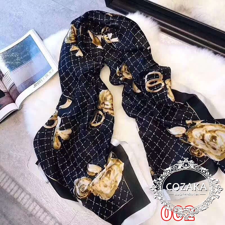chanel ストール シルク