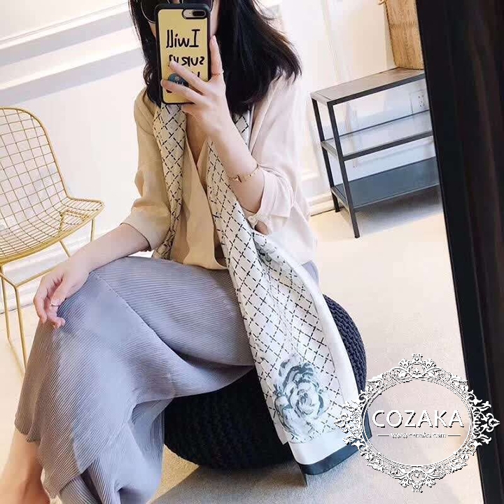 シャネル スカーフ シルク