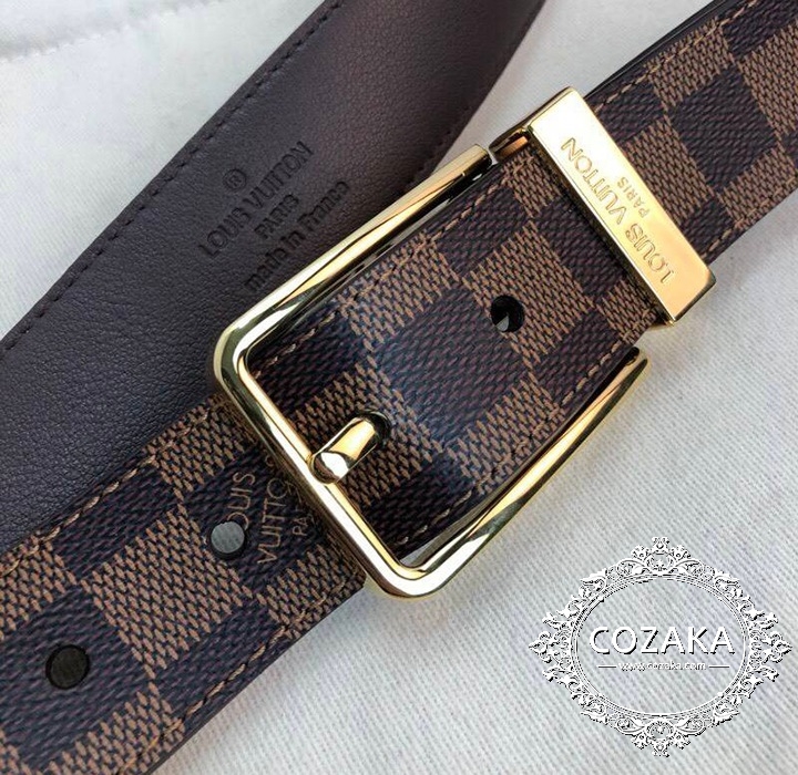 lv  レザーベルト ダミエ